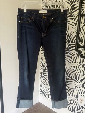 Henry & Belle Dark Wash Cropped Cuffed Jeans